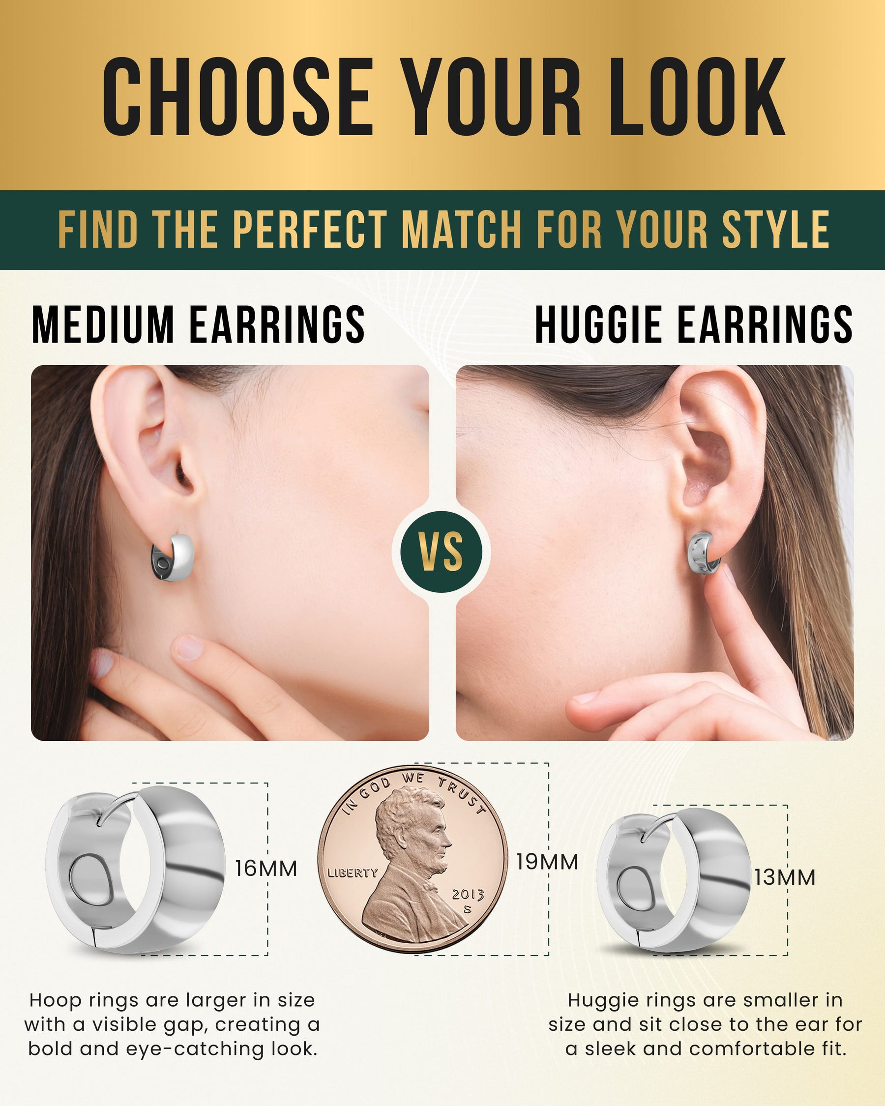 Magnetic Earrings Polished Magnetic Therapy Earrings for Women (Silver | Medium) MagnetRX