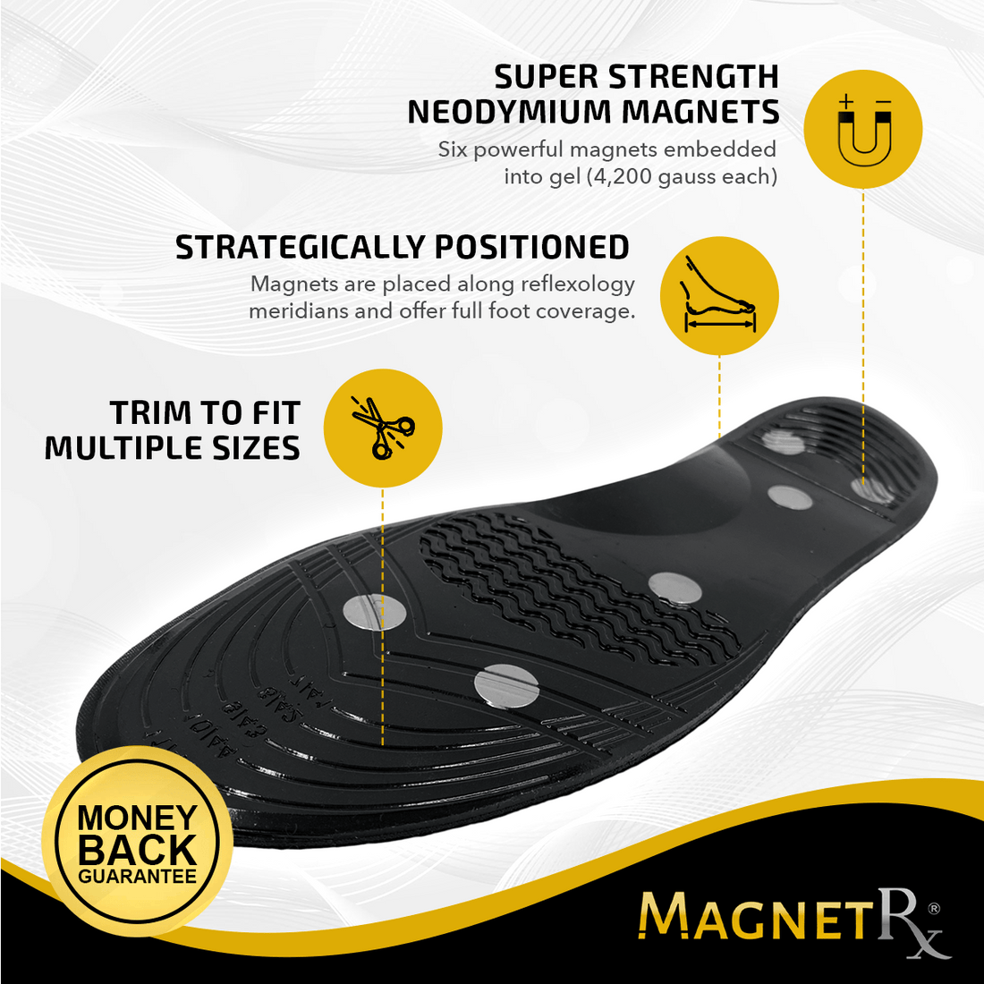 Magnetic Insoles Foot Shoe Inserts with Magnetic Therapy | MagnetRX