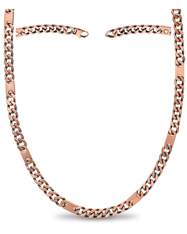 Copper Magnetic Therapy Necklace Curb Chain