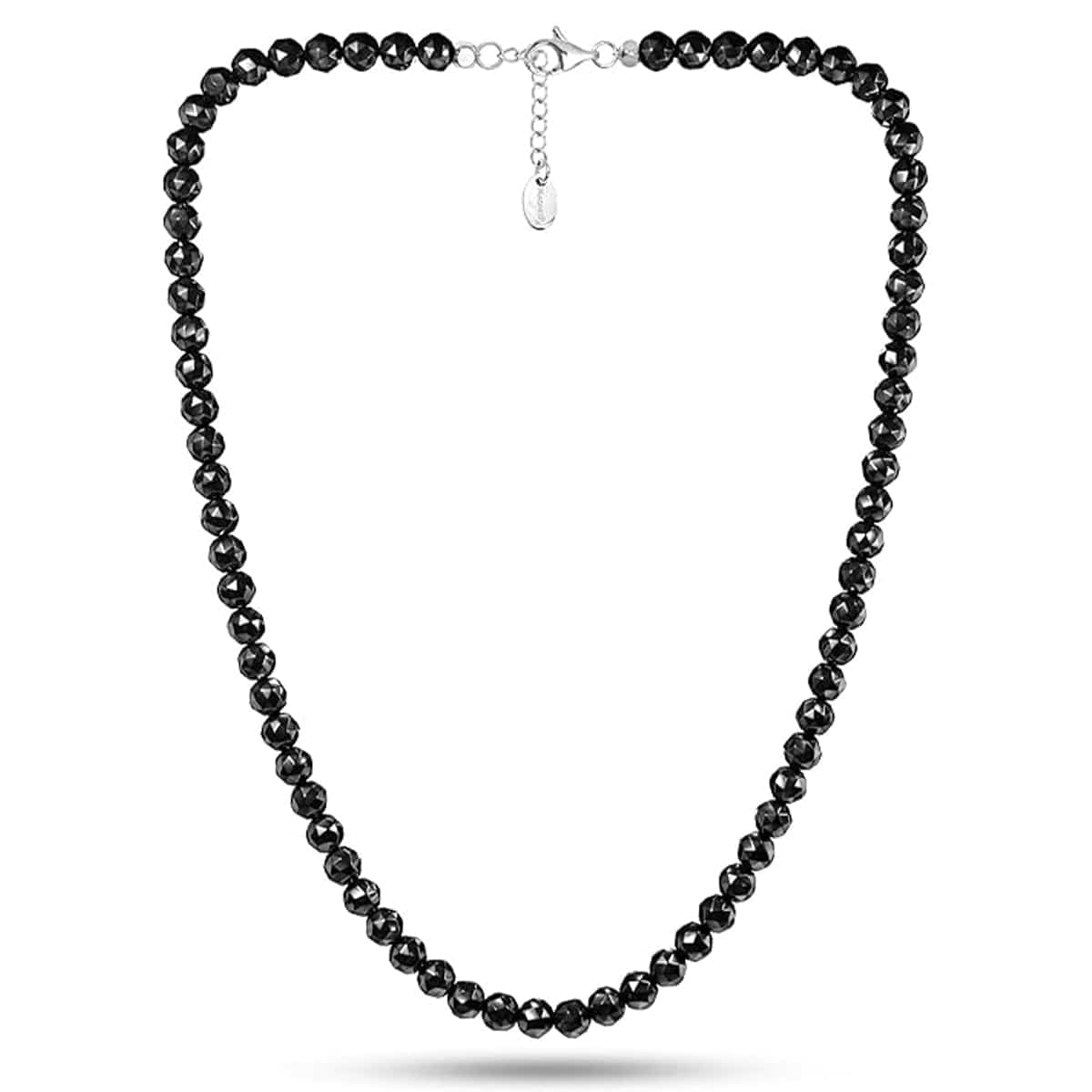 Magnetic Hematite Necklace (6mm Faceted Beads)