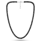 Magnetic Hematite Necklace (6mm Faceted Beads)