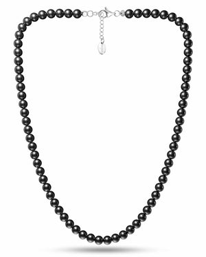 Magnetic Hematite Necklace (6mm Round Beads)