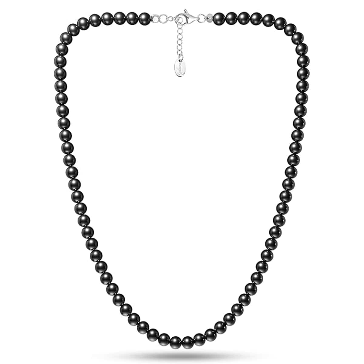 Magnetic Hematite Necklace (6mm Round Beads)