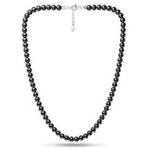 Magnetic Hematite Necklace (6mm Round Beads)