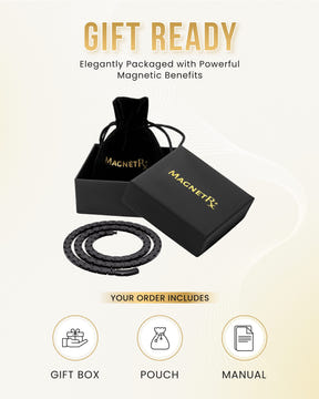 Magnetic Necklace Powerful Black Titanium Magnetic Therapy Necklace MagnetRX
