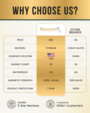 Magnetic Necklace Powerful Black Titanium Magnetic Therapy Necklace MagnetRX