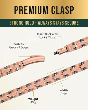 Magnetic Necklace Powerful Copper Magnetic Therapy Necklace Classic Chain MagnetRX