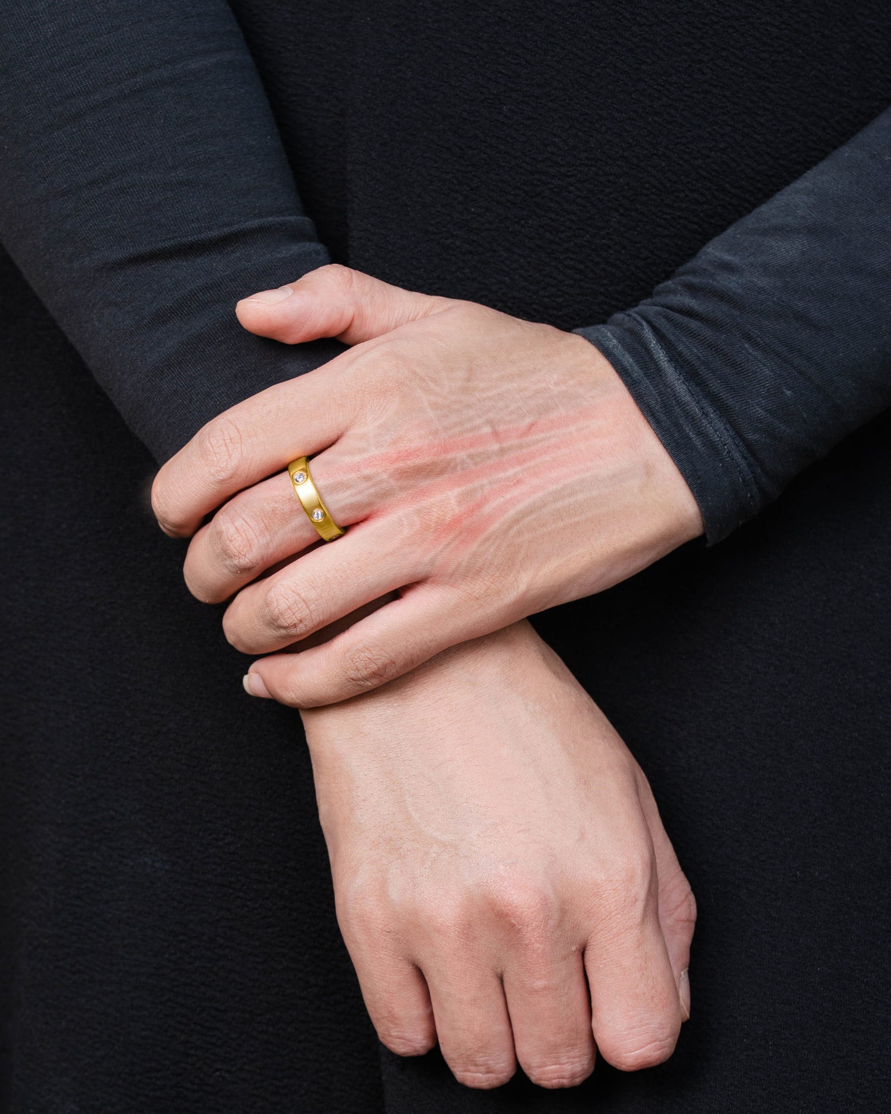 Magnetic Ring Crystal Magnetic Therapy Ring (Gold) MagnetRX