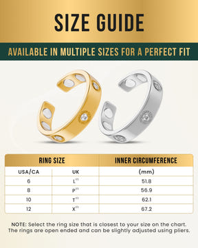 Magnetic Ring Crystal Magnetic Therapy Ring (Gold) MagnetRX