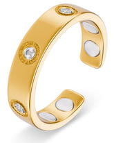 Magnetic Ring Crystal Magnetic Therapy Ring (Gold) MagnetRX