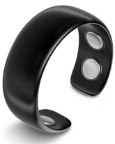 Magnetic Ring Magnetic Therapy Ring (Brushed Black) MagnetRX