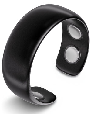 Magnetic Therapy Ring (Brushed Black)