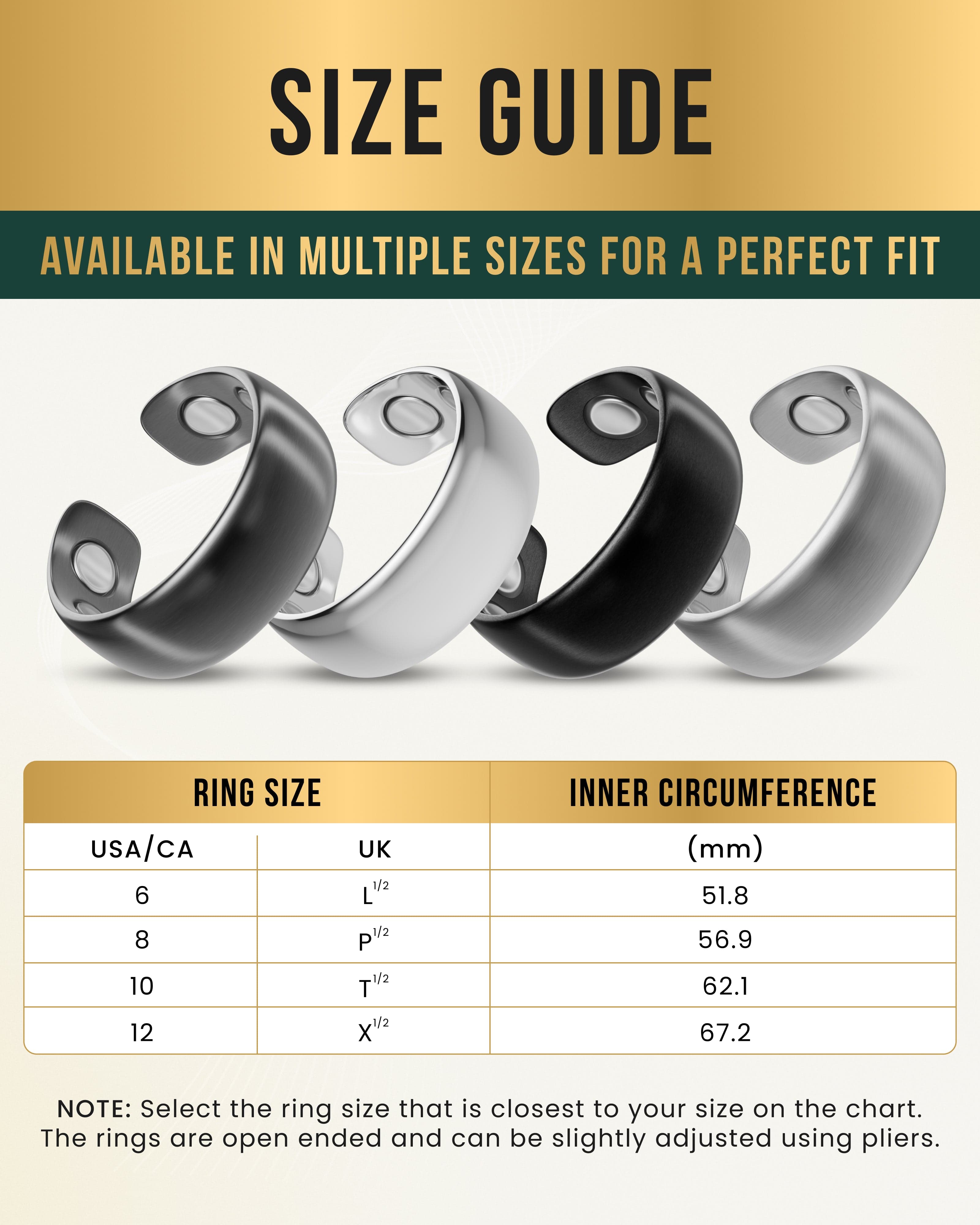 Magnetic Therapy Ring - Brushed Silver - MagnetRX
