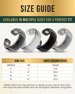 Magnetic Ring Magnetic Therapy Ring (Polished Silver) MagnetRX