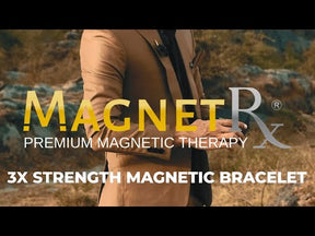 3x Strength Titanium Magnetic Bracelet for Men (Silver & Gold)