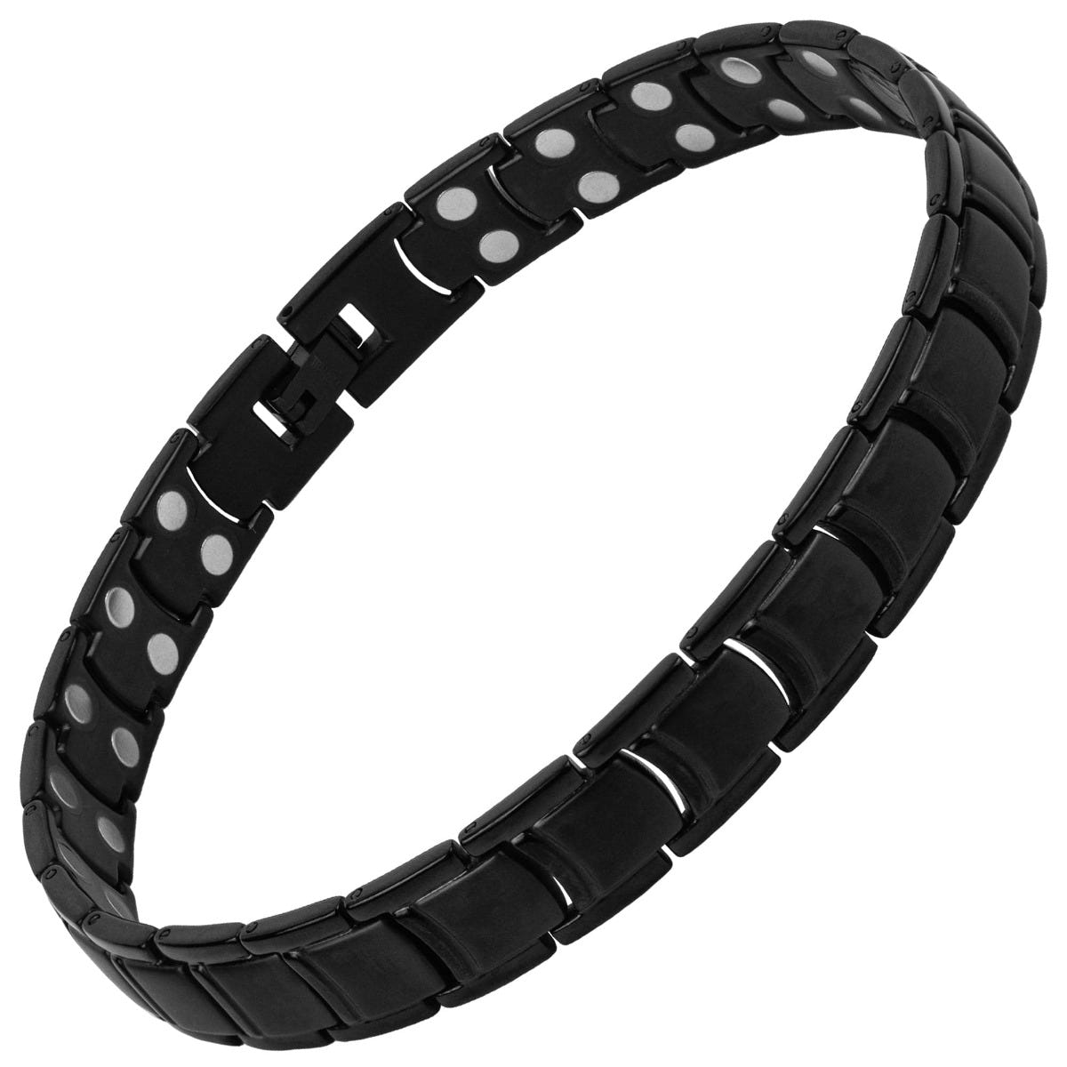 Ultra Strength Titanium Magnetic Therapy Anklet for Men (Black)