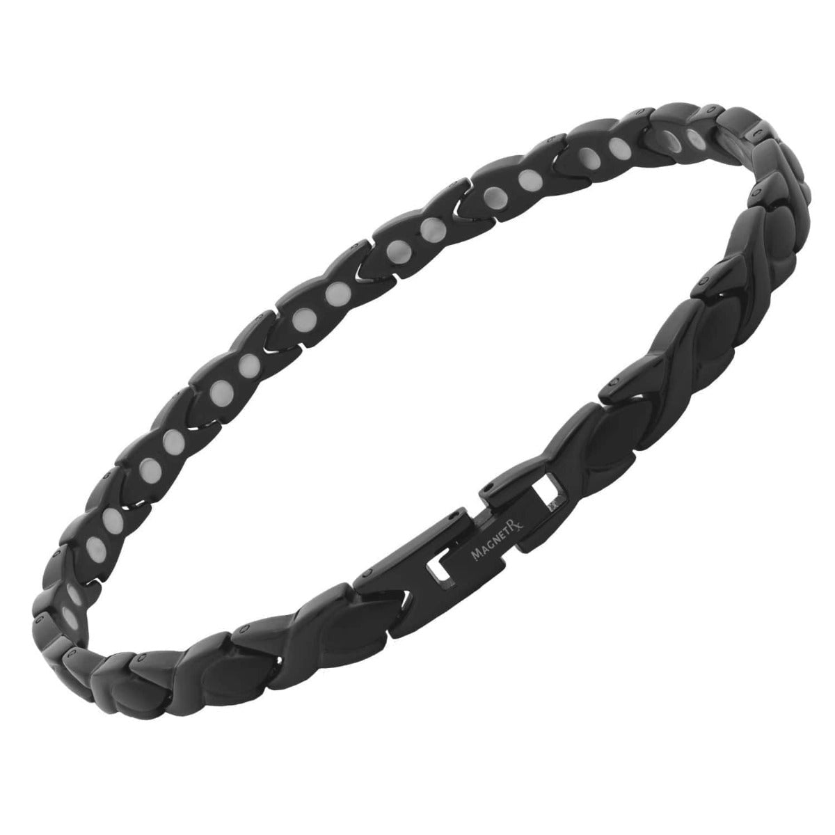 Ultra Strength Titanium Magnetic Therapy Anklet for Women (Black)