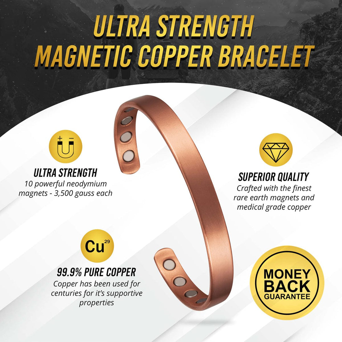 Therapy Copper Cuff Bracelet