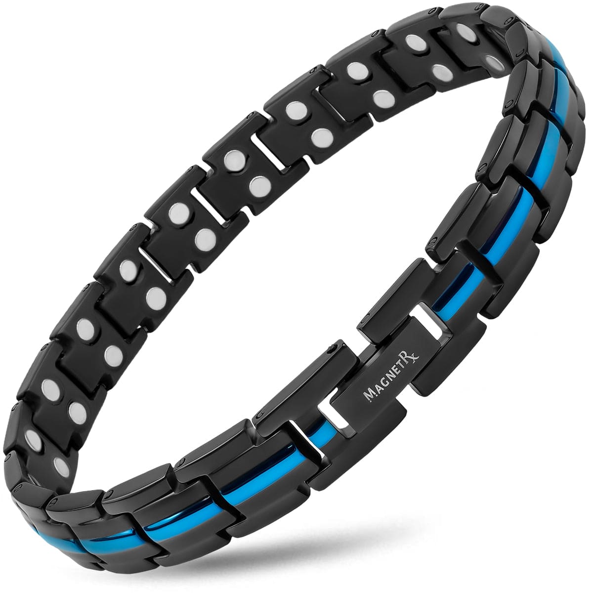 Magnetic Therapy Thin Blue Line Bracelet for Women