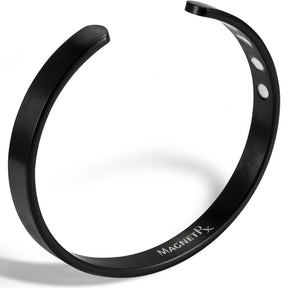 Men’s Magnetic Bracelet Cuff (Brushed Black)