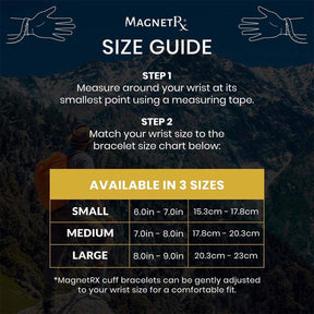 Men’s Magnetic Bracelet Cuff (Brushed Silver)