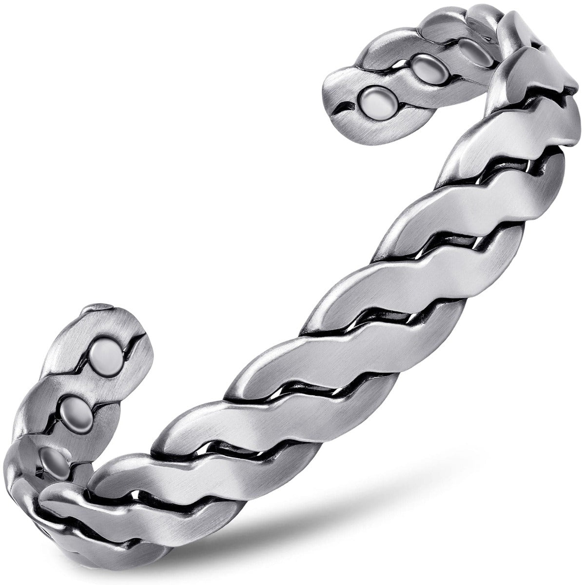 MagnetMD® Doctor-Approved Magnetic Bracelet For Women Magnetic Silver