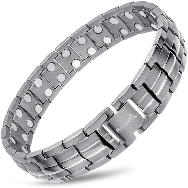 Women Titanium Magnetic Therapy Bracelets , Silver , OTB-1537S-W – Welmag