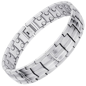 Ultra Strength Magnetic Therapy Bracelet Silver Classic