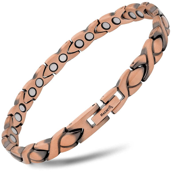 Solid Copper Magnetic Bracelet Heart Pure Women Vishachi | Magnetic Jewelry  Store. Copper/Titanium