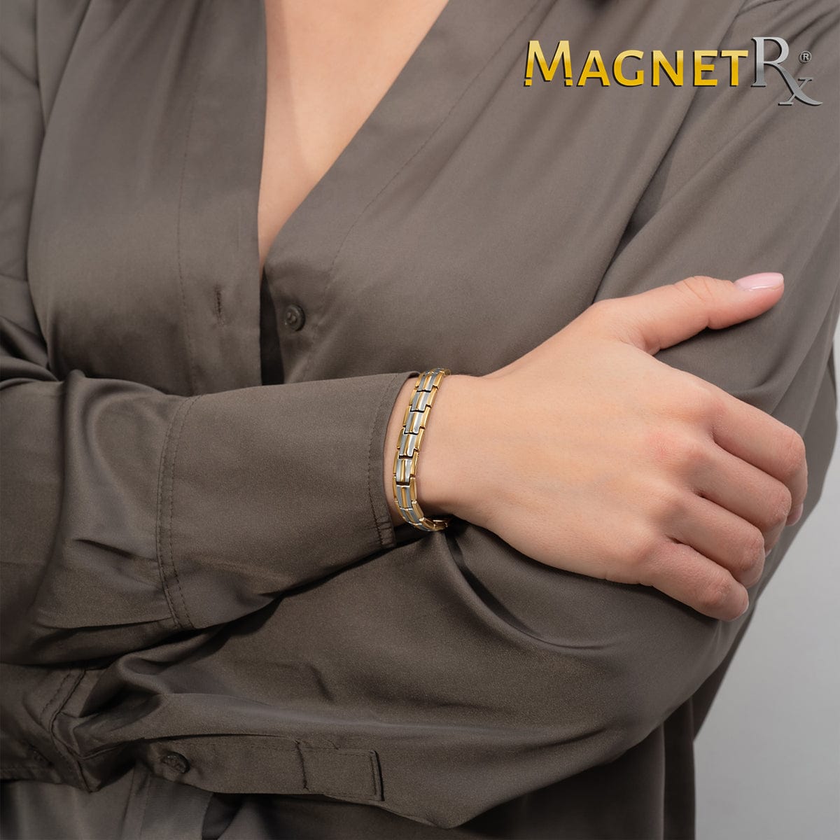 Gold Heart Magnetic Bracelet women Balance Arthritis Pain Relief Energy  Power