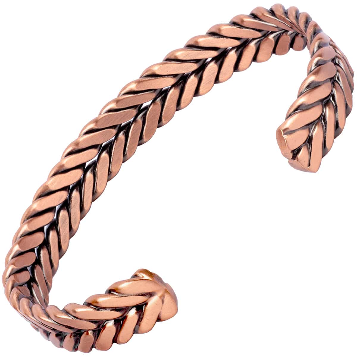 Woven Copper Magnetic Therapy Bracelet Cuff