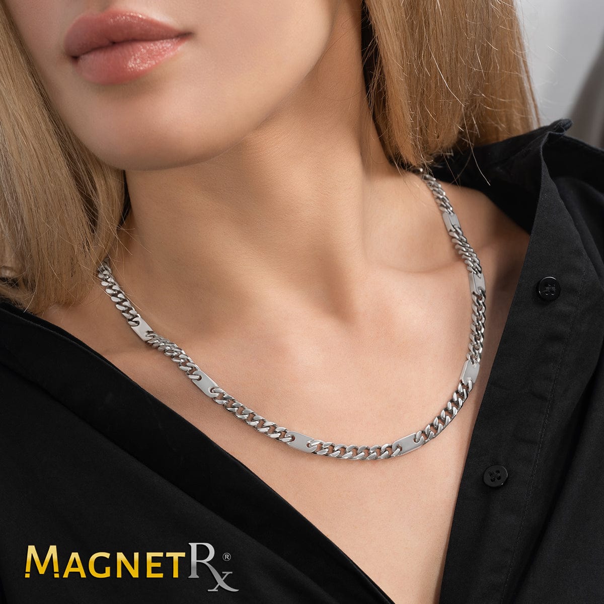 Magnetic Therapy Necklace - Curb Chain - MagnetRX