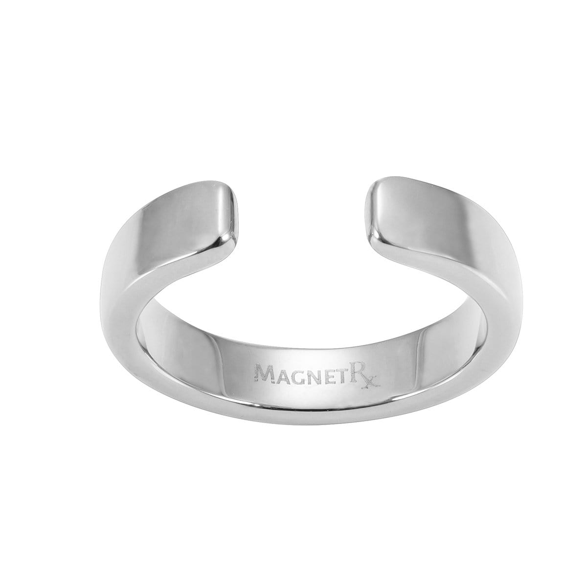 Crystal Magnetic Therapy Ring (Silver)