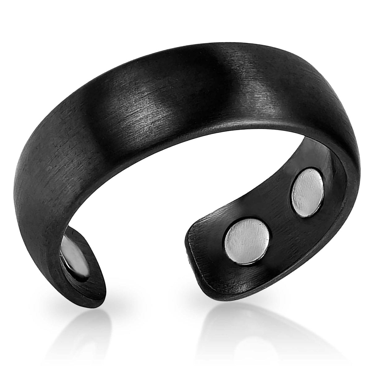 Magnetic Therapy Ring (Brushed Black)