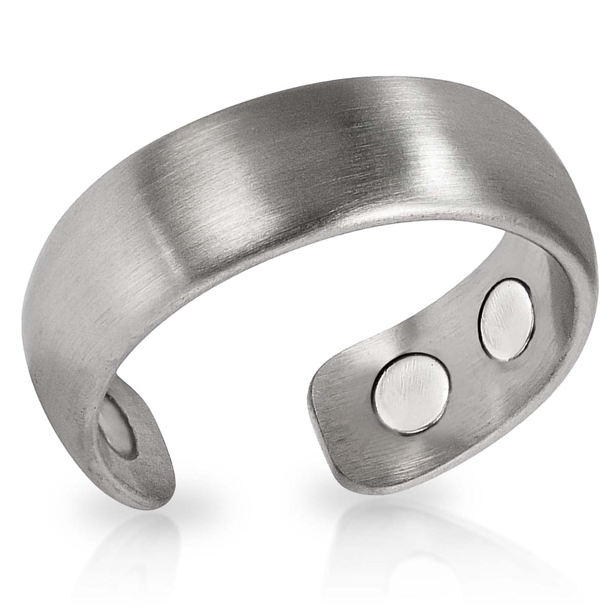 Therapy Rings Magnetic Therapy Ring - Brushed Silver - MagnetRX