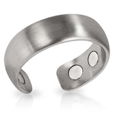 Magnetic Therapy Ring (Brushed Silver)