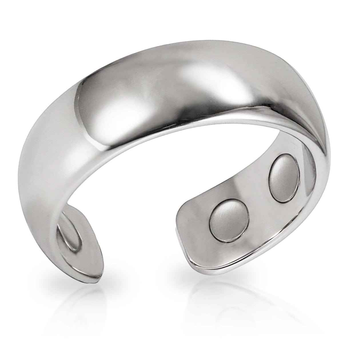 Therapy Rings Soft MagnetRX Magnetic Therapy Ring - Polished Silver